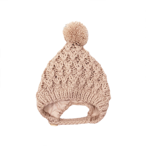 THE ASPEN POM POM KNIT CAP BABY VIBES & CO.