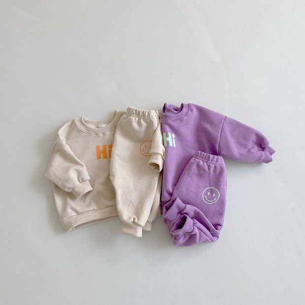 Thick Cotton Smiley 2 Piece Set 9M-2T BABY VIBES & CO.