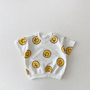 Boy/Girl Smiley 2 Piece Shirt+Short Set BABY VIBES & CO.