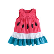 Water Melon & Ruffles Mini Dress BABY VIBES & CO.