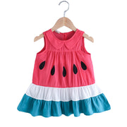 Water Melon & Ruffles Mini Dress BABY VIBES & CO.