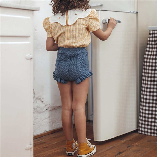 Vintage Girls Lace & Ruffles Summer Shorts BABY VIBES & CO.