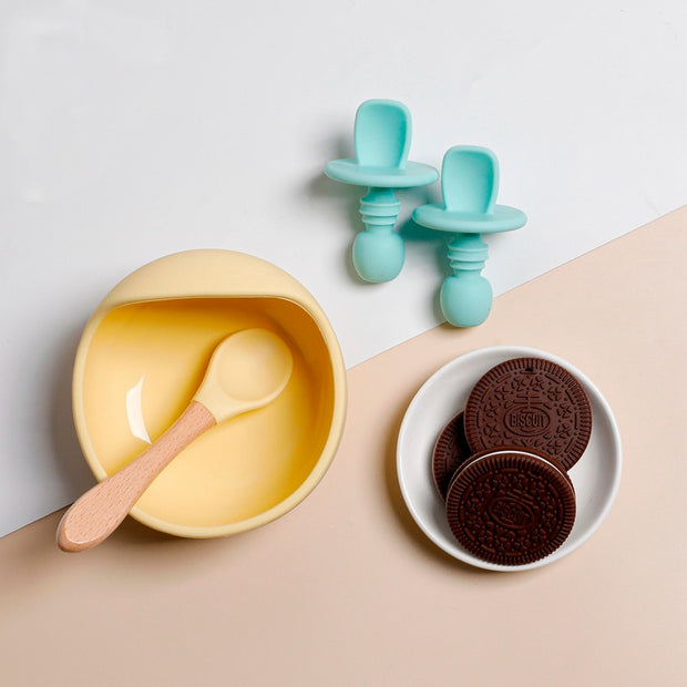 SILICONE FORK & SPOON SET BABY VIBES & CO.