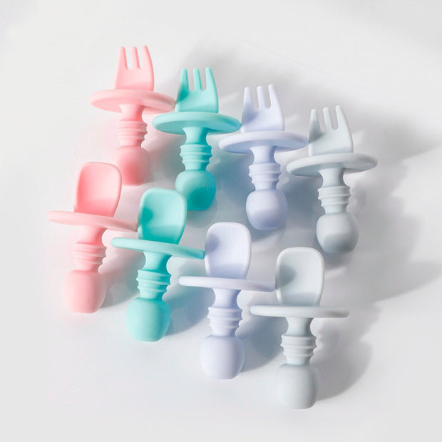 SILICONE FORK & SPOON SET BABY VIBES & CO.