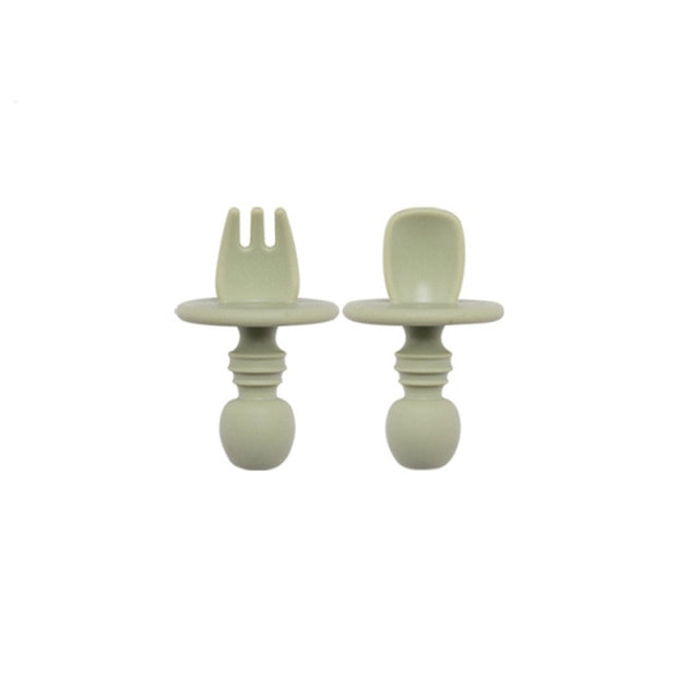 SILICONE FORK & SPOON SET BABY VIBES & CO.