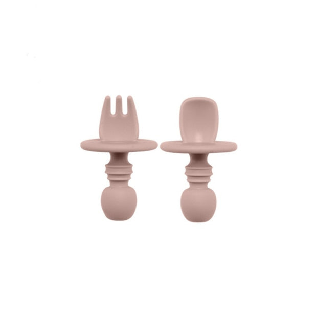 SILICONE FORK & SPOON SET BABY VIBES & CO.