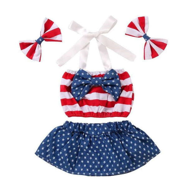 MY FIRST 4th of July Outfit 4PIECE SET BABY VIBES & CO.