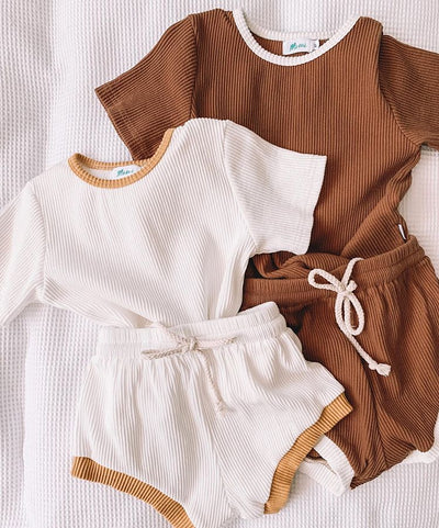 Cotton Solid Basics 2 Piece Set 0-3Y BABY VIBES & CO.