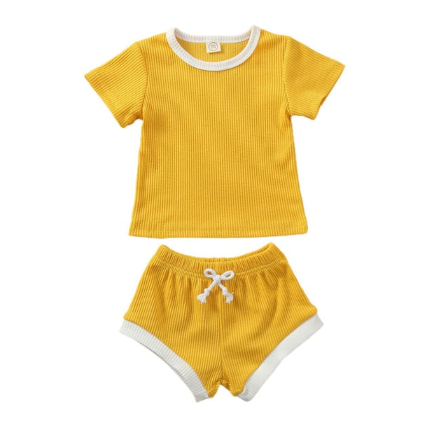 Cotton Solid Basics 2 Piece Set 0-3Y BABY VIBES & CO.