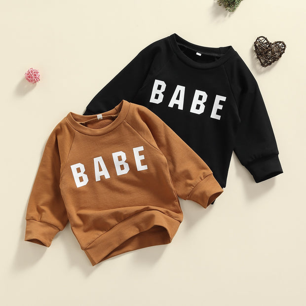 BABE CREW NECK SWEATSHIRT BABY VIBES & CO.