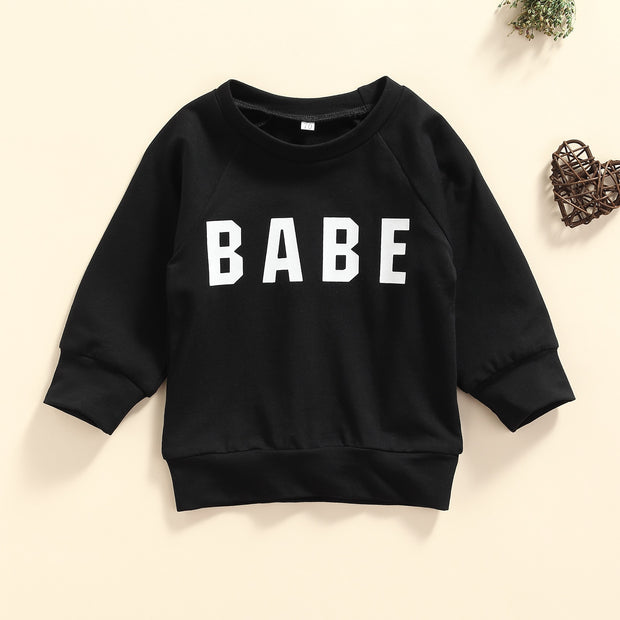 BABE CREW NECK SWEATSHIRT BABY VIBES & CO.