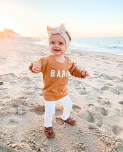 BABE CREW NECK SWEATSHIRT BABY VIBES & CO.