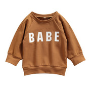 BABE CREW NECK SWEATSHIRT BABY VIBES & CO.