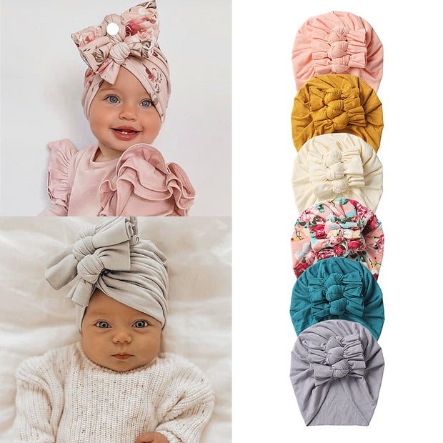 Double Tied Knotted Bonnet BABY VIBES & CO.