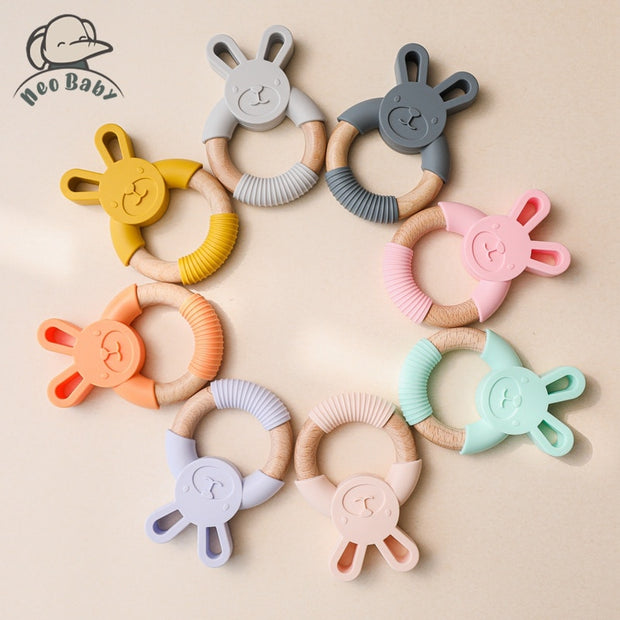 Baby Silicone Teether Rings BABY VIBES & CO.