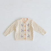 Vintage Floral Embroidered Cardigan 6M-3T BABY VIBES & CO.