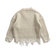 Distressed Long Sleeve Pullover 9M-5T - BABY VIBES & CO.