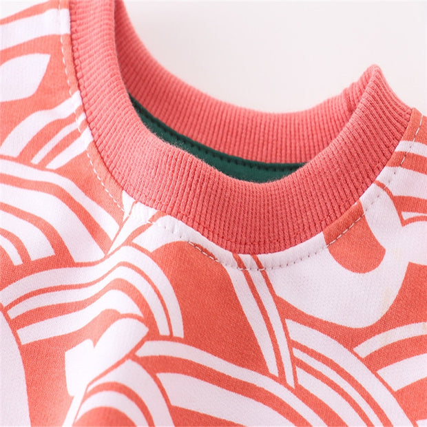 TERRA COTTA WHALE CREW-NECK 2T-7T BABY VIBES & CO.