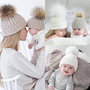 MAMA & MINI MATCHING KNIT BEANIE SET BABY VIBES & CO.