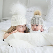 MAMA & MINI MATCHING KNIT BEANIE SET BABY VIBES & CO.