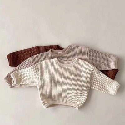 Chunky Waffle Sweaters 3-24M BABY VIBES & CO.