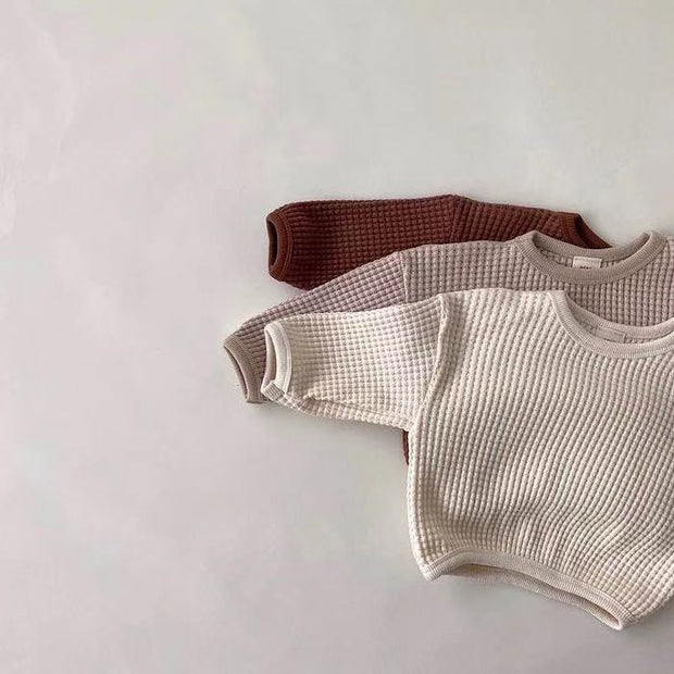 Chunky Waffle Sweaters 3-24M BABY VIBES & CO.