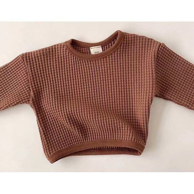 Chunky Waffle Sweaters 3-24M BABY VIBES & CO.