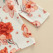 Frilly Vintage Floral Top + Flares Set 12M-4T BABY VIBES & CO.