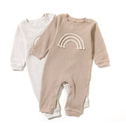 Neutral Rainbow Long Sleeve Jumper 0-18M BABY VIBES & CO.