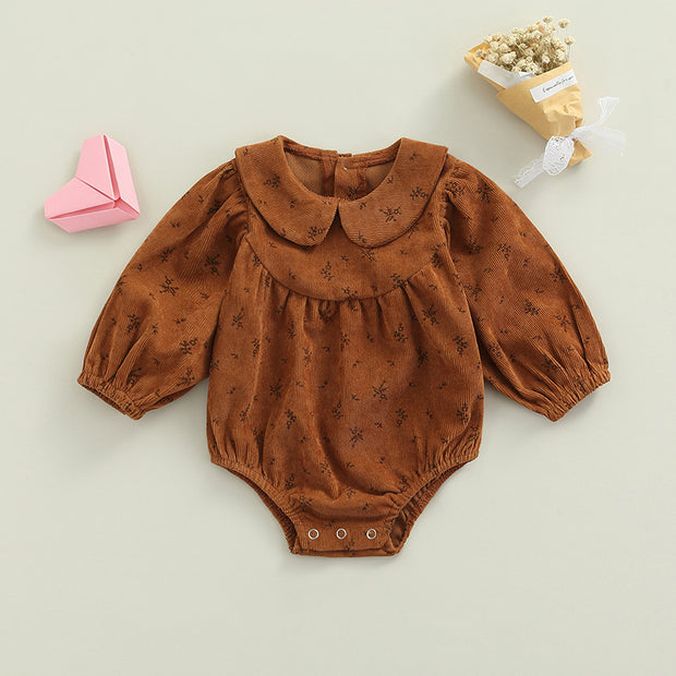 NEUTRAL COLLERED ROMPER BABY VIBES & CO.