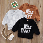 WILD HEART CREWNECK SWEATSHIRT 9M-4T - BABY VIBES & CO.