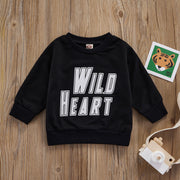 WILD HEART CREWNECK SWEATSHIRT 9M-4T - BABY VIBES & CO.