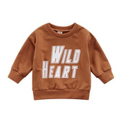 WILD HEART CREWNECK SWEATSHIRT 9M-4T - BABY VIBES & CO.