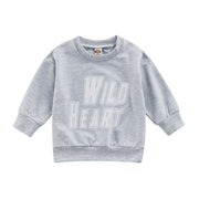 WILD HEART CREWNECK SWEATSHIRT 9M-4T - BABY VIBES & CO.