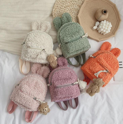 FUZZY BUNNY EAR BACKPACK BABY VIBES & CO.