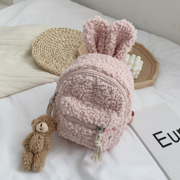 FUZZY BUNNY EAR BACKPACK BABY VIBES & CO.