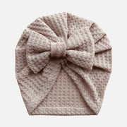 Bow Knitted Waffe Turban - BABY VIBES & CO.