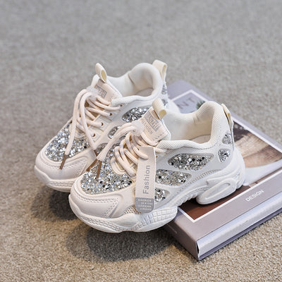 Chunky Glitter & Rhinestone Sneakers BABY VIBES & CO.