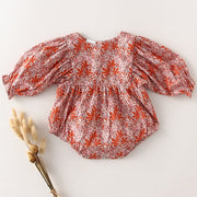 Tangerine Dreame Spring Cotten Romper BABY VIBES & CO.